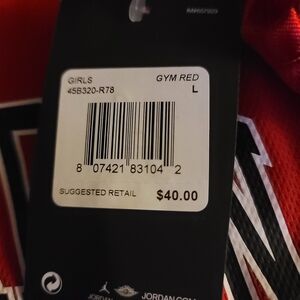 Jordan Girls Gym Red Top